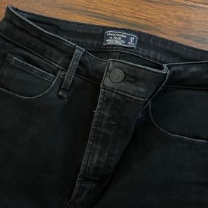 Abercrombie black skinny jeans
